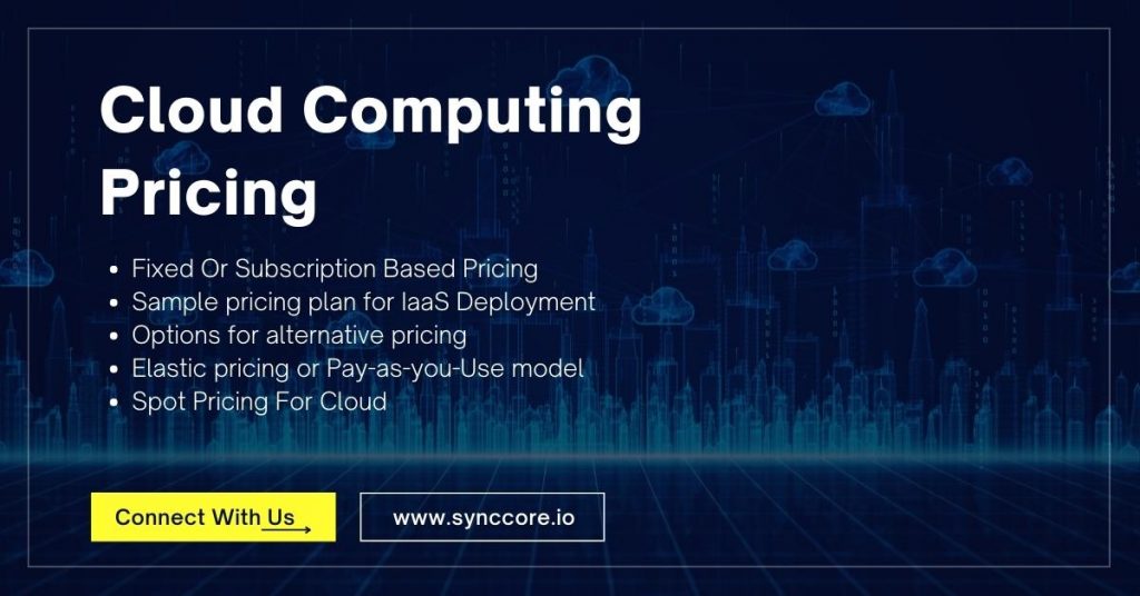 Cloud Computing Pricing SyncCore